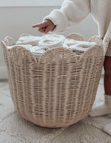 Olli Ella OEKBAS-TUL-CH-O Panier tulipe en rotin naturel - Olli Ella vendu par Veille sur toi