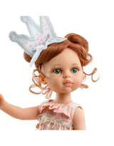 Paola Reina PR-54449 Vêtement pour poupée Las Amigas - Romper rose et couronne en tissu - Paola Reina vendu par Veille sur toi