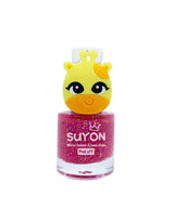 Suyon SUYON-GIRAFFE Vernis à ongles avec bague - Girafe - Rose avec brillant - Suyon vendu par Veille sur toi