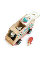 Tender Leaf Toys TL8235 Camion de crème glacée Gelato avec manchot - Tender Leaf Toys vendu par Veille sur toi